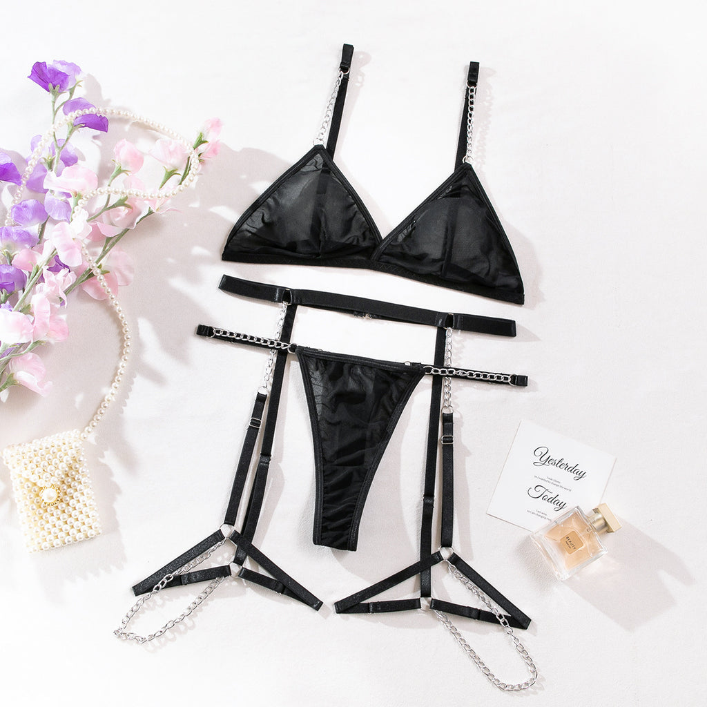 Elegante Verführung in Schwarz & Silber